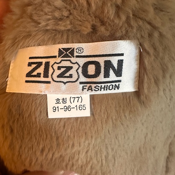 ZiZon Rabbit Fur Lined Jacket – Orange – Size M – Made in Korea - Picture 6 of 8